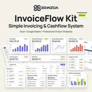 InvoiceFlow Kit — Simple Invoicing & Cashflow System